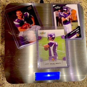 John David Booty NFL Minnesota Vikings Football cards (3)